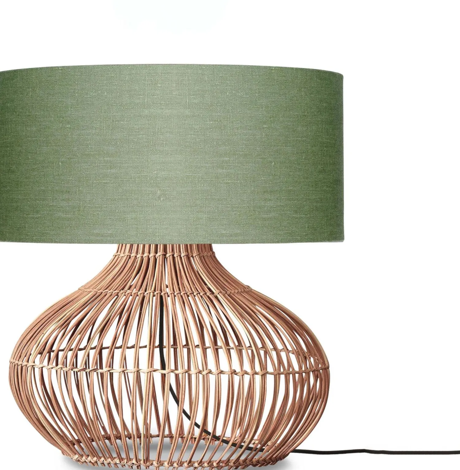 Tafellampen|Tafellampen-Good&Mojo Kalahari M Tafellamp Natural, Green Forest