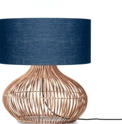 Tafellampen|Tafellampen-Good&Mojo Kalahari M Tafellamp Natural, Blue Denim