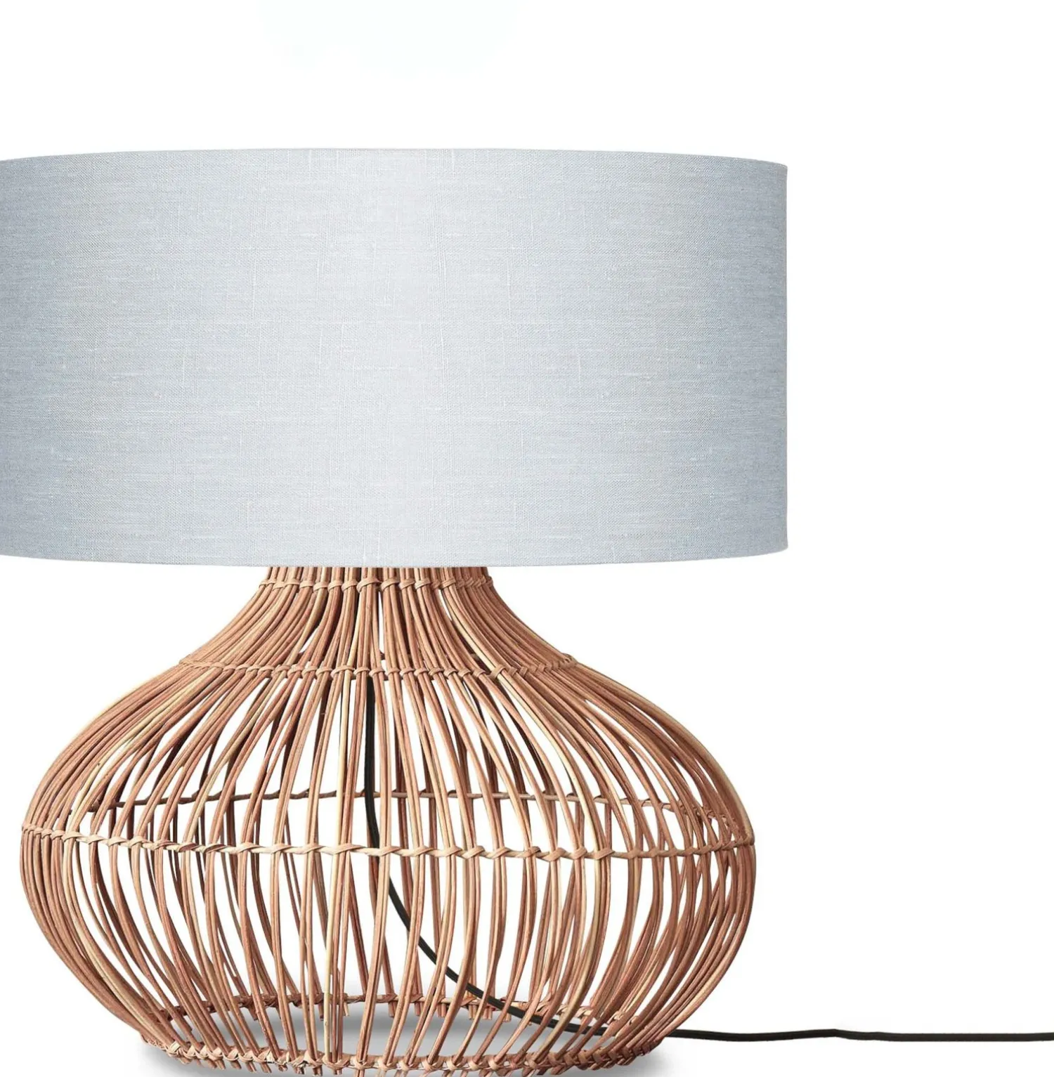 Tafellampen|Tafellampen-Good&Mojo Kalahari M Tafellamp Natural, Light Grey