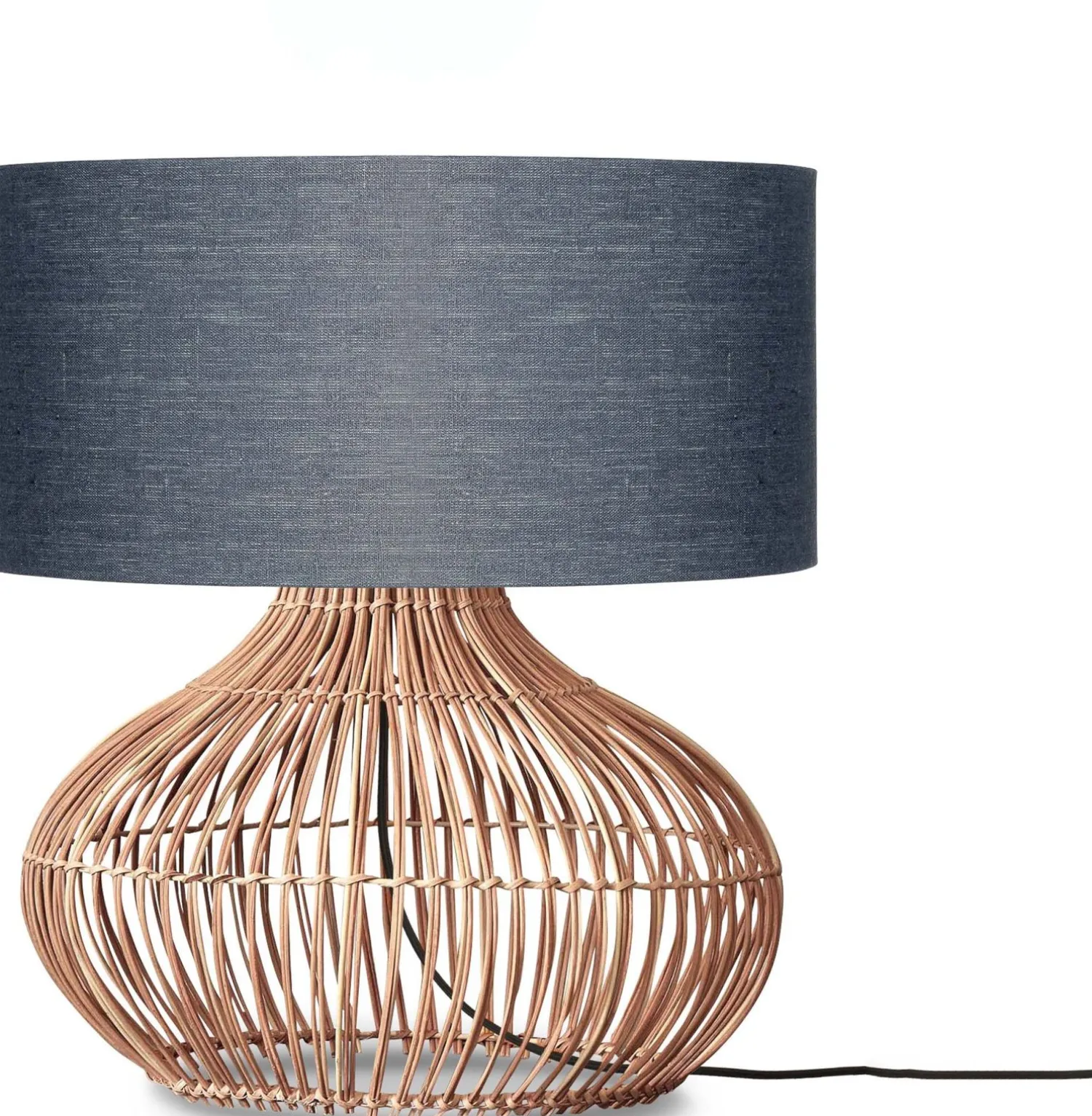 Tafellampen|Tafellampen-Good&Mojo Kalahari M Tafellamp Natural, Dark Grey