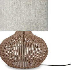 Tafellampen|Tafellampen-Good&Mojo Kalahari S Tafellamp Natural, Linnen Light