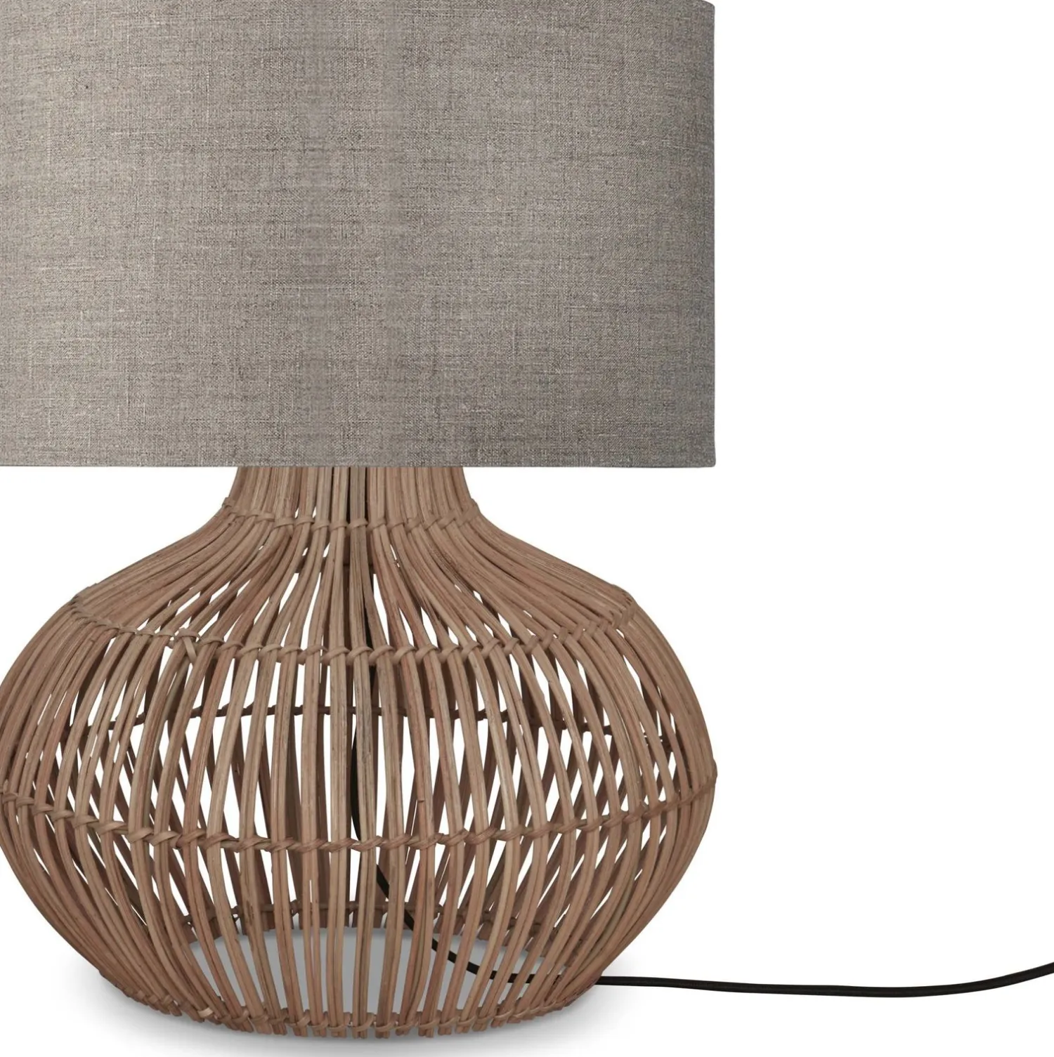 Tafellampen|Tafellampen-Good&Mojo Kalahari S Tafellamp Natural, Linen Dark