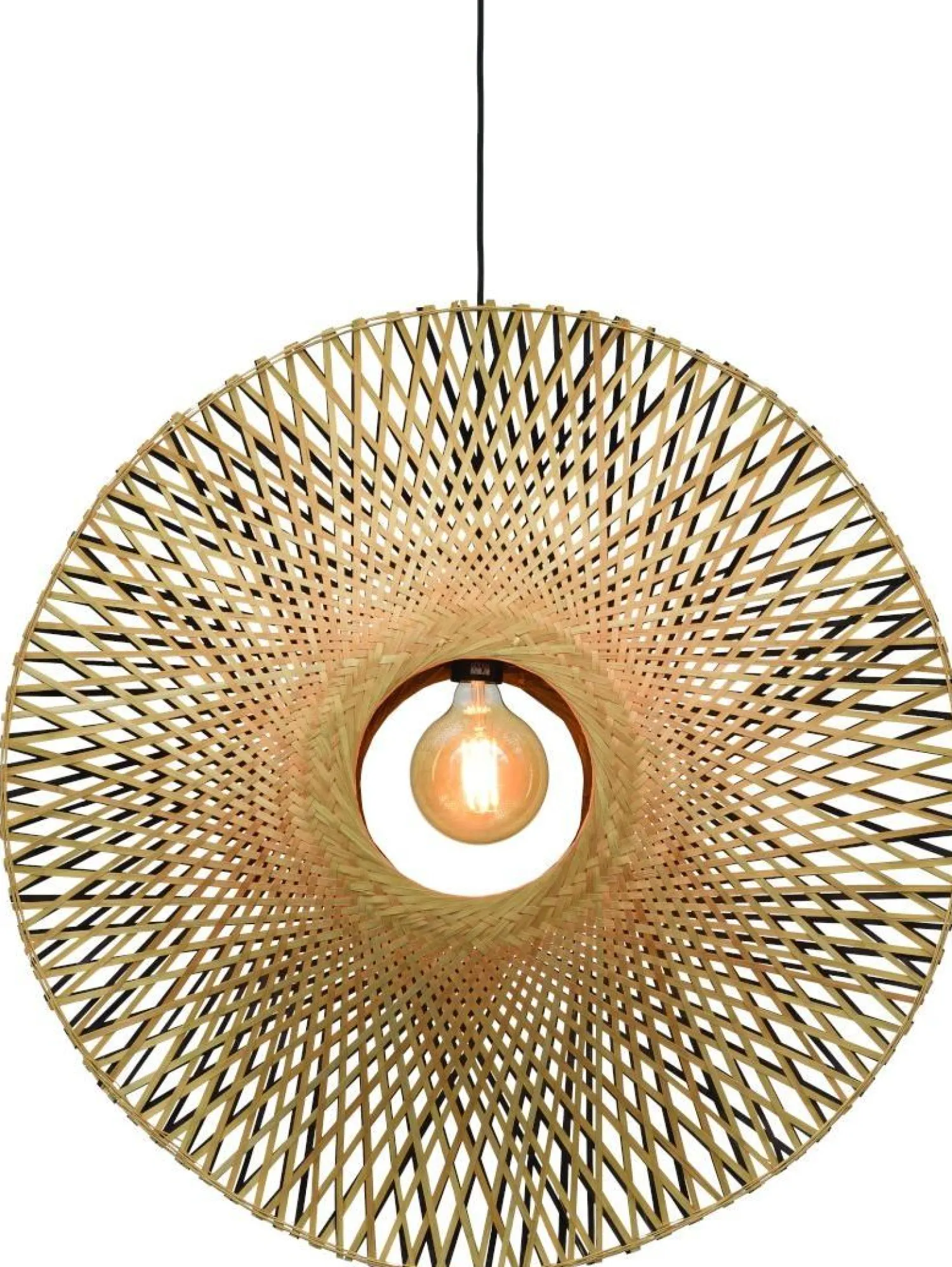 Hanglampen|Hanglampen-Good&Mojo Kalimantan Bamboo Hanglamp Natural/black