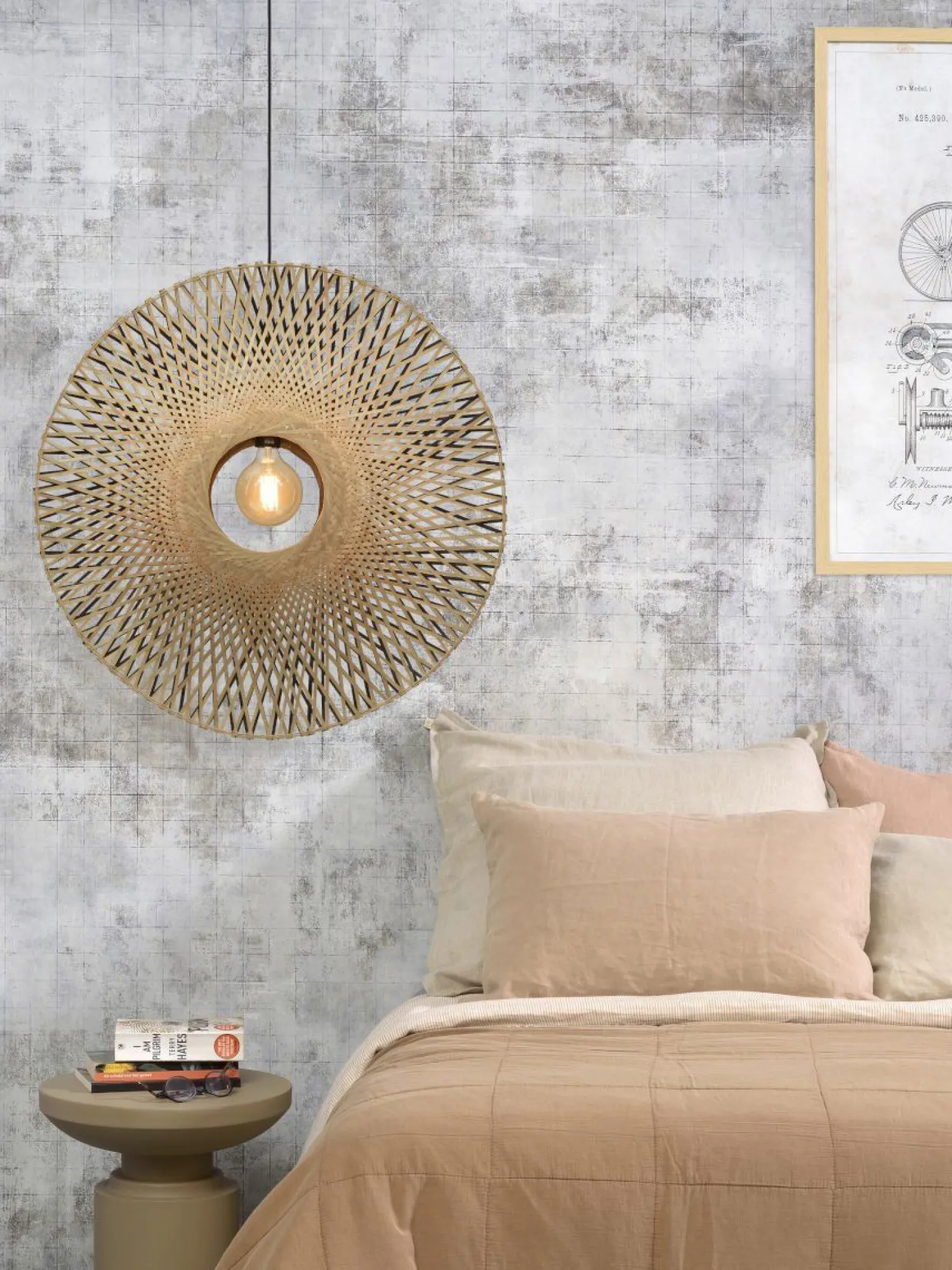 Hanglampen|Hanglampen-Good&Mojo Kalimantan Bamboo Hanglamp Natural/black