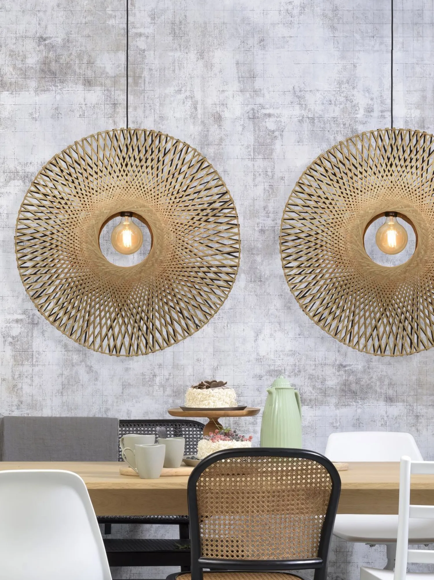 Hanglampen|Hanglampen-Good&Mojo Kalimantan Bamboo Hanglamp Natural/black