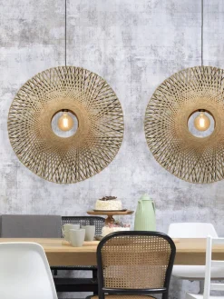 Hanglampen|Hanglampen-Good&Mojo Kalimantan Bamboo Hanglamp Natural/black