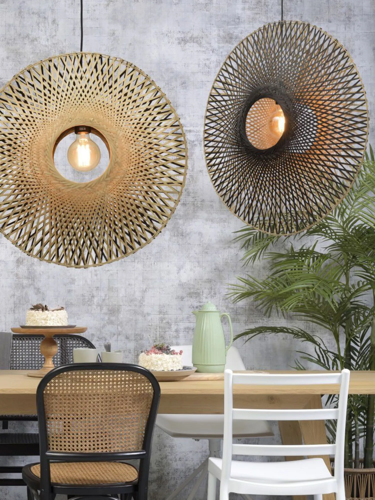 Hanglampen|Hanglampen-Good&Mojo Kalimantan Bamboo Hanglamp Natural/black
