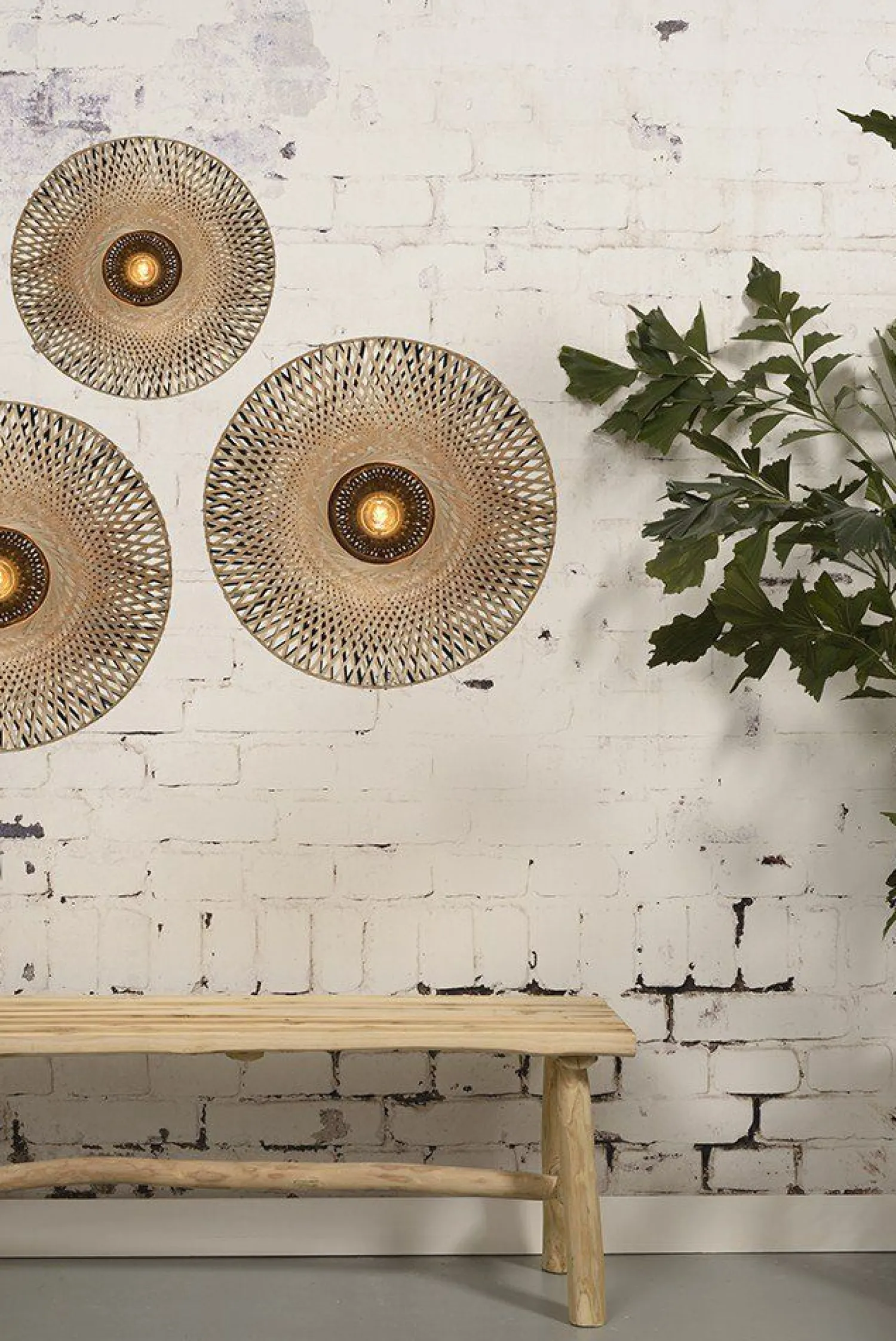 Wandlampen|Wandlampen-Good&Mojo Kalimantan Wandlamp zwart