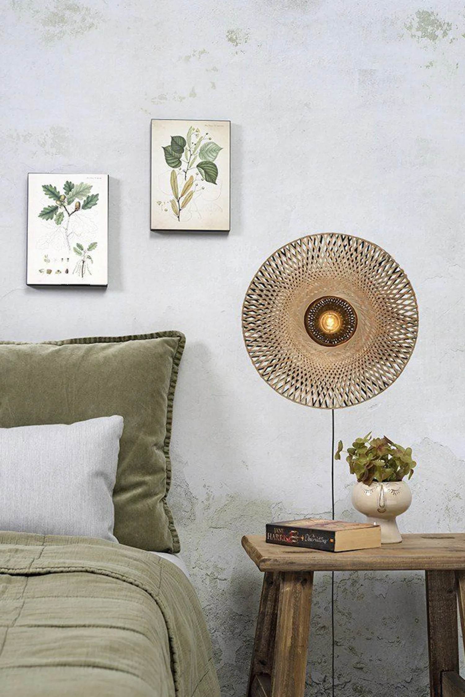 Industriële Wandlampen|Wandlampen-Good&Mojo Kalimantan Wandlamp naturel
