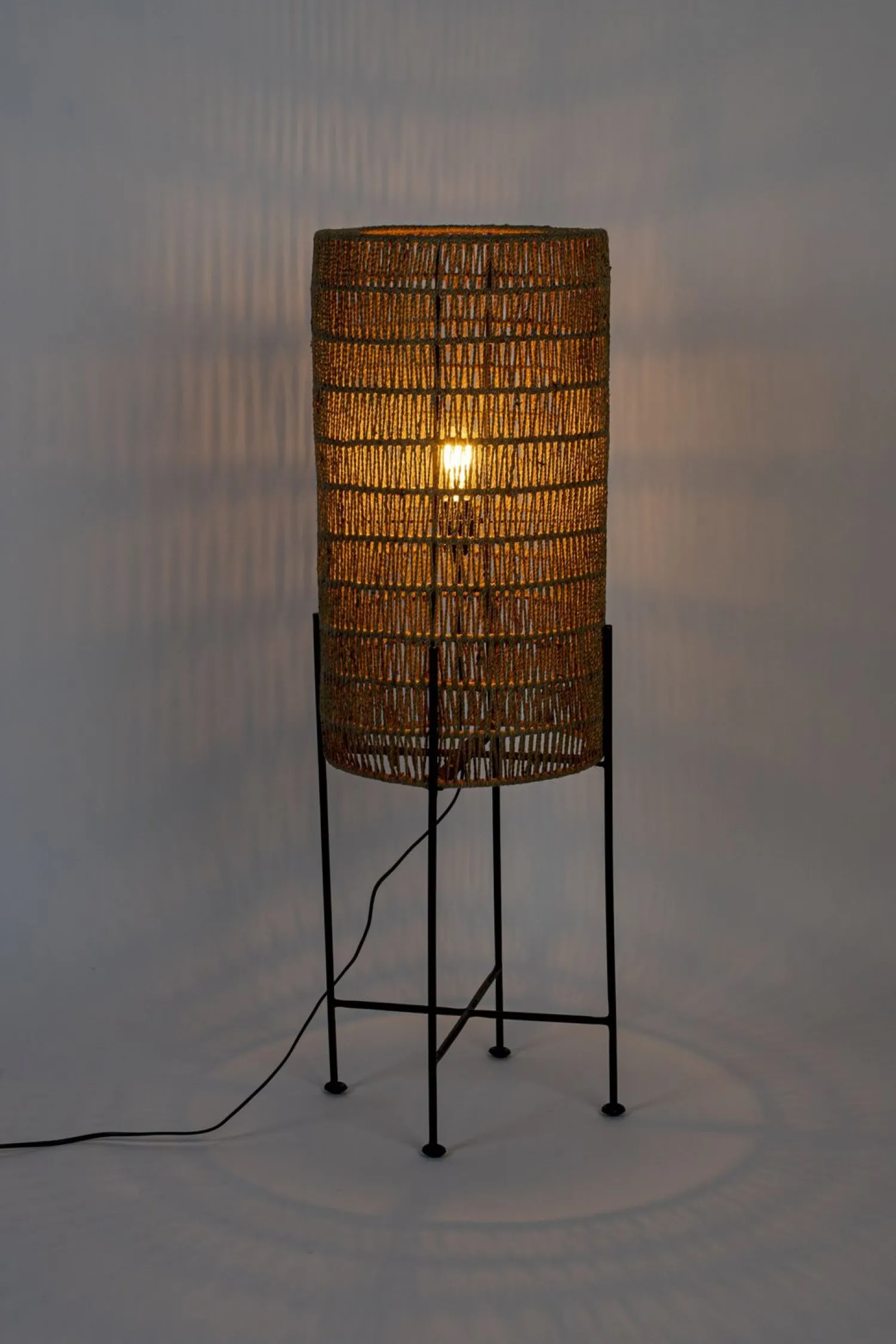 Vloerlampen|Vloerlampen-Dutchbone Kari Vloerlamp Natural