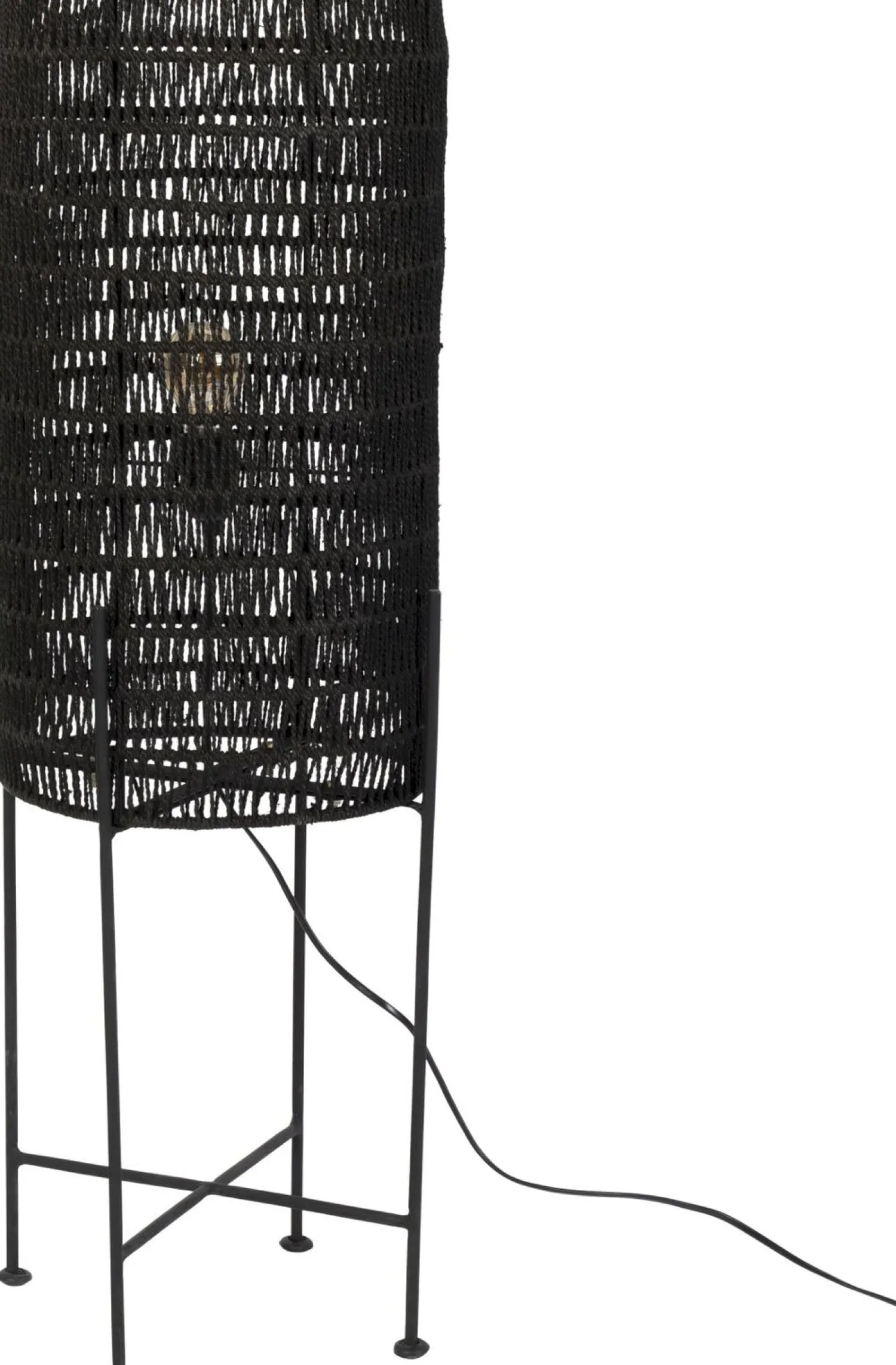 Industriële Vloerlampen|Vloerlampen-Dutchbone Kari Vloerlamp Black