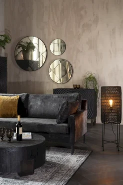 Industriële Vloerlampen|Vloerlampen-Dutchbone Kari Vloerlamp Black