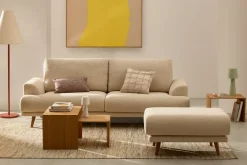 Hockers|Poefs-Kave Home Karin Hocker Beige