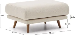 Hockers|Poefs-Kave Home Karin Hocker Beige