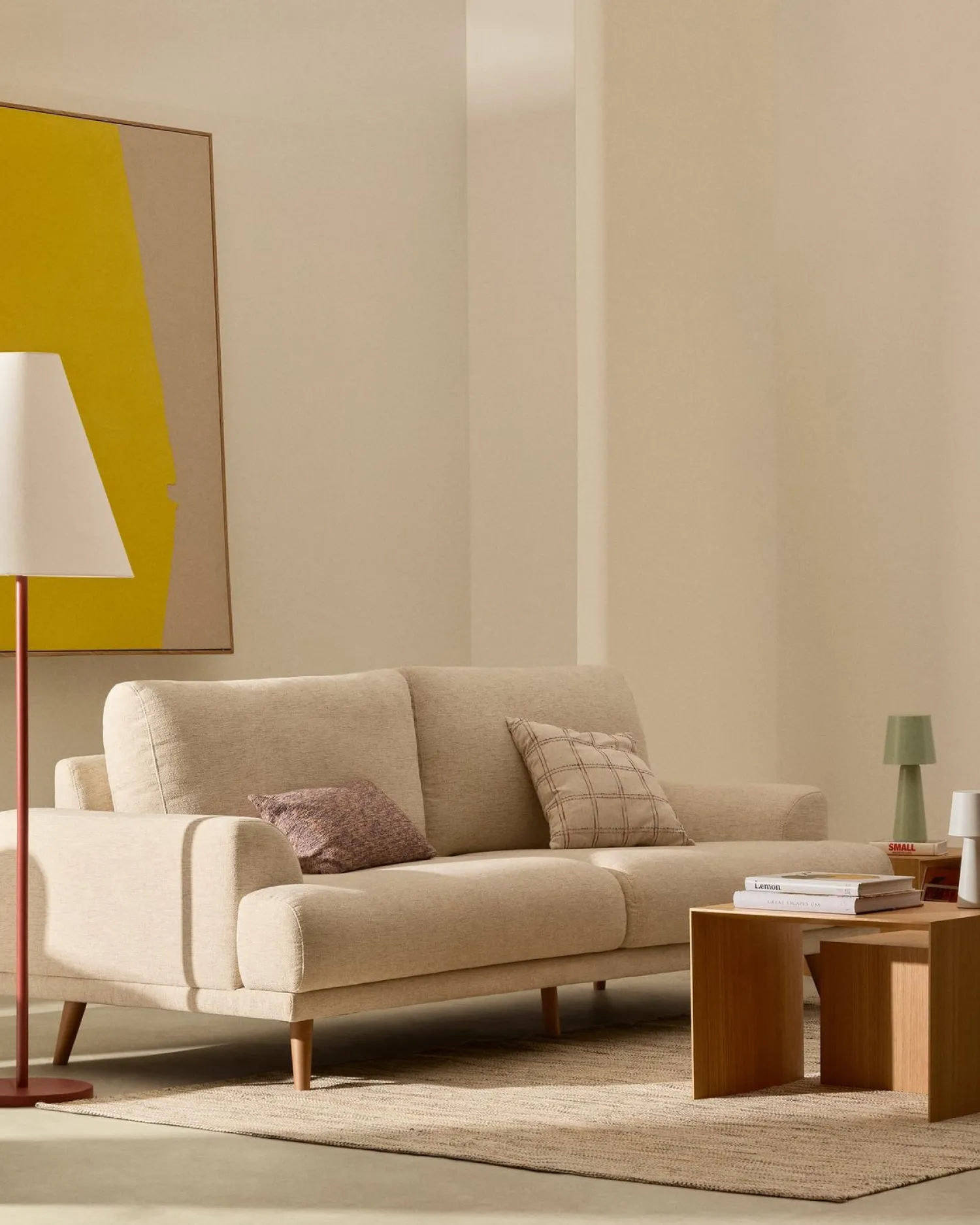 Zitbanken-Kave Home Karin 2-Zitsbank Beige