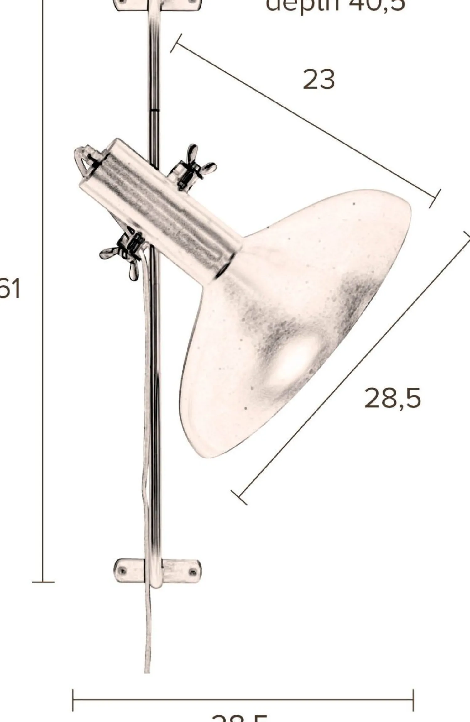 Wandlampen|Wandlampen-Dutchbone Karish Wandlamp