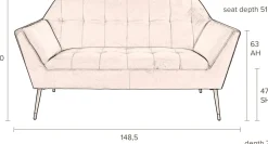 Zitbanken-Dutchbone Kate Sofa Black