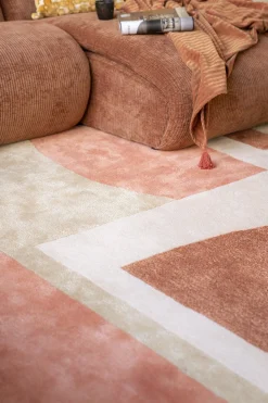 Vloerkleden|Wollen Vloerkleden-By Boo Kazi Vloerkleed Terracotta