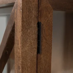 Vitrinekasten-WOOOD Kella Vitrinekast Bruin