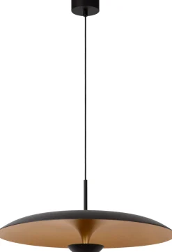Hanglampen|Hanglampen-Lucide Kenneth Hanglamp Zwart, Goud