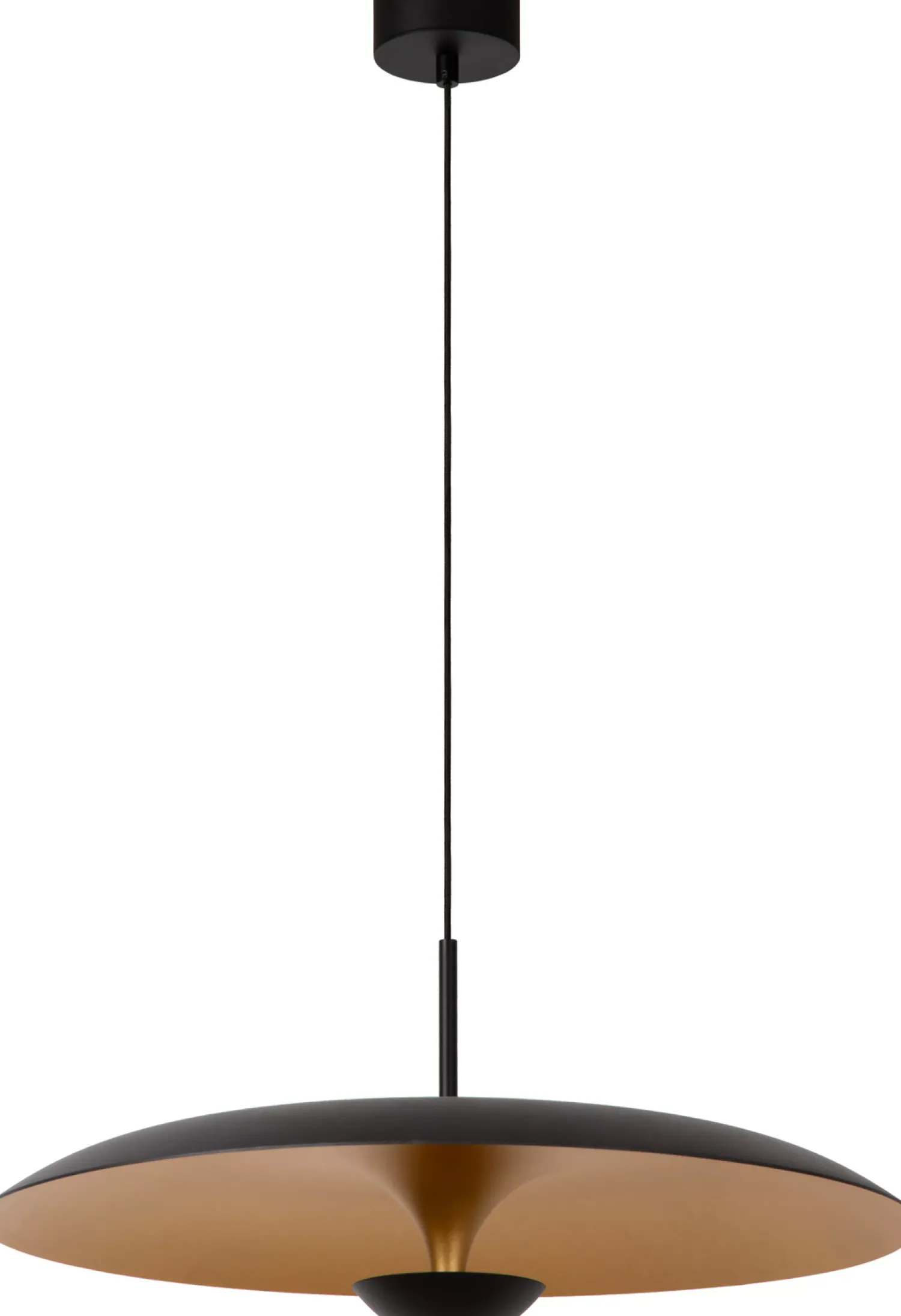 Hanglampen|Hanglampen-Lucide Kenneth Hanglamp Zwart, Goud