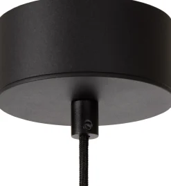 Hanglampen|Hanglampen-Lucide Kenneth Hanglamp Zwart, Goud