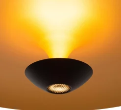 Hanglampen|Hanglampen-Lucide Kenneth Hanglamp Zwart, Goud