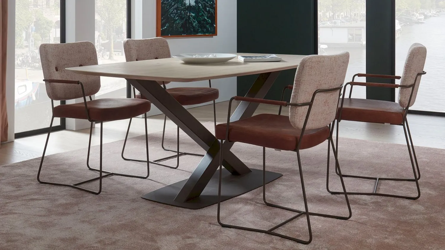 Design Stoelen|Eetkamerstoelen Met Armleuning-Bert Plantagie Kiko Plus Armstoel
