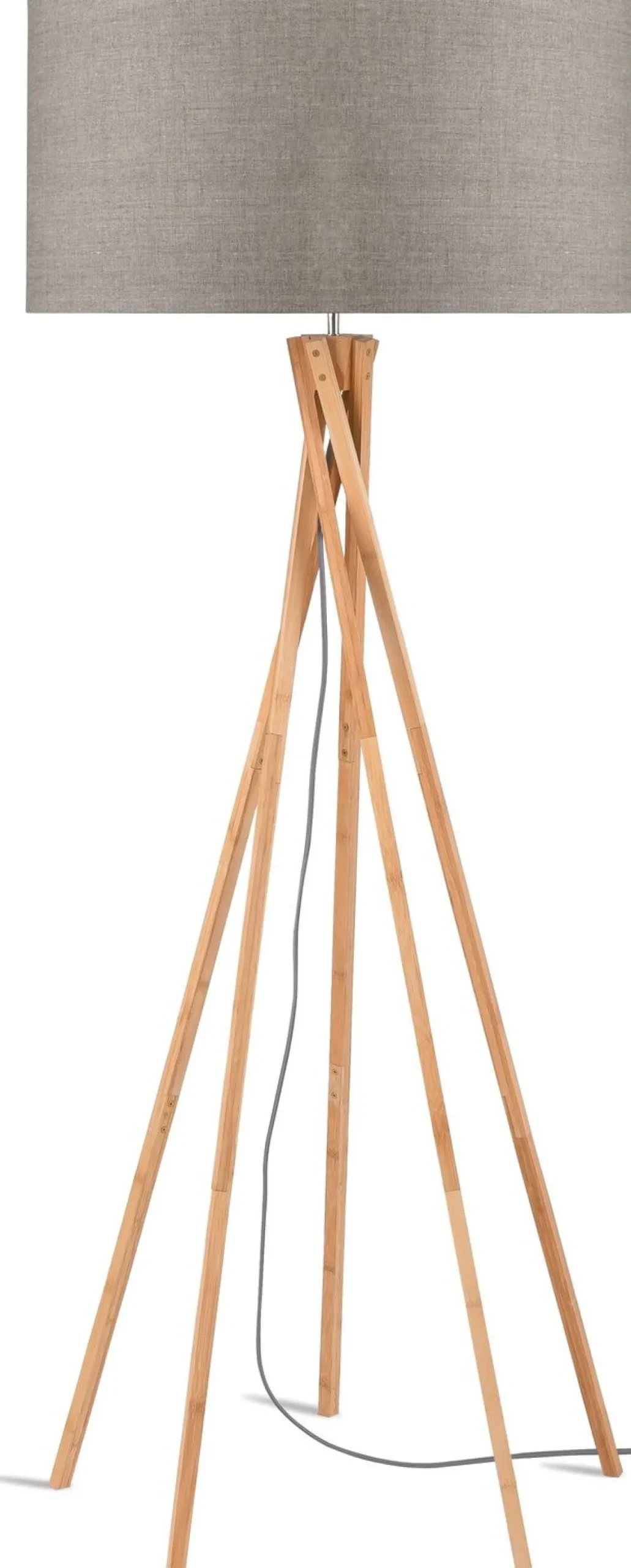 Moderne Vloerlampen|Vloerlampen-Good&Mojo Kilimanjaro Vloerlamp taupe
