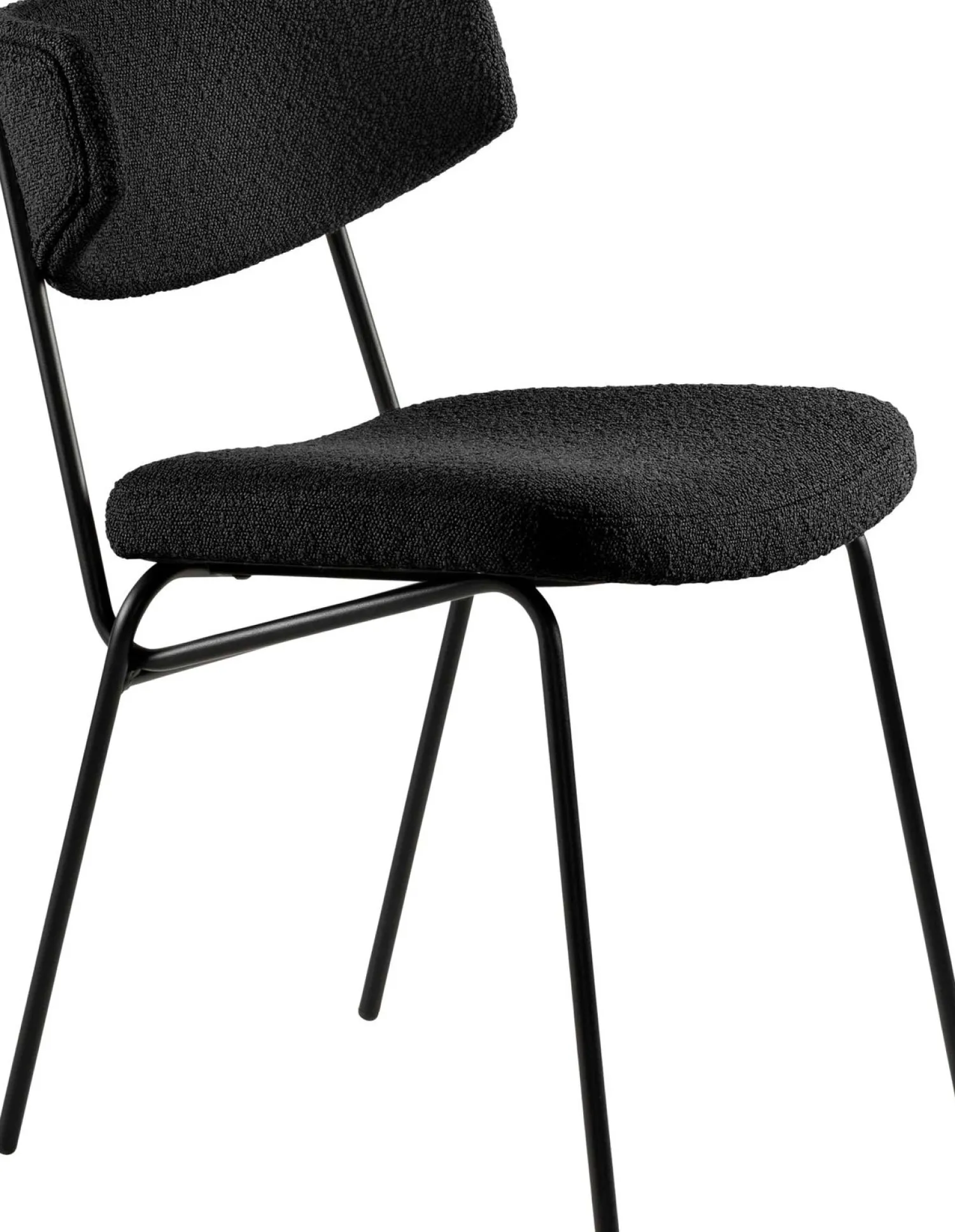 Eetkamerstoelen Zonder Armleuning-Feelings Wonen Kim Eetkamerstoel Black