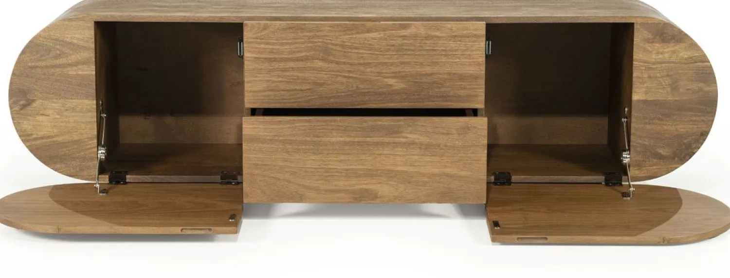 Tv-Meubels-Eleonora King Tv-meubel Bruin