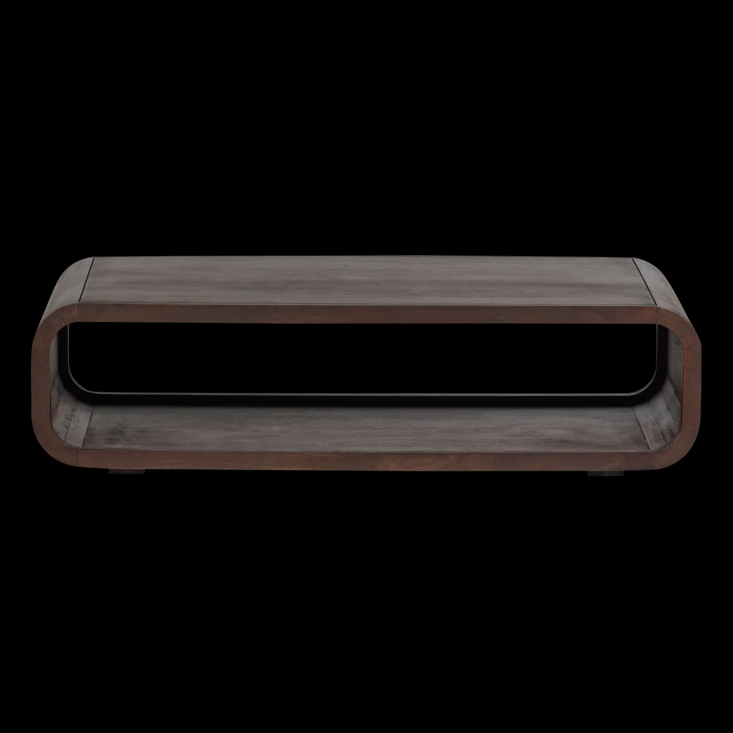 Houten Salontafels-WOOOD Kinu Salontafel Donkerbruin