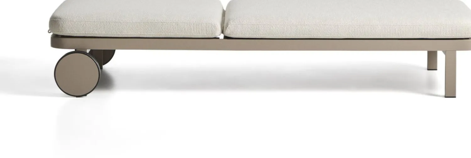 Tuinstoelen-Kave Home Kionia Ligstoel Taupe