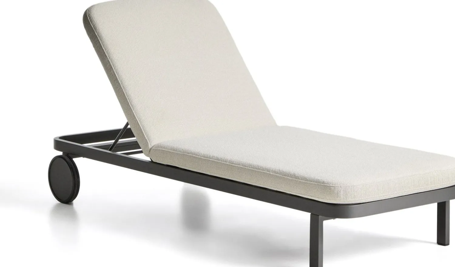 Tuinstoelen-Kave Home Kionia Ligstoel Grafiet