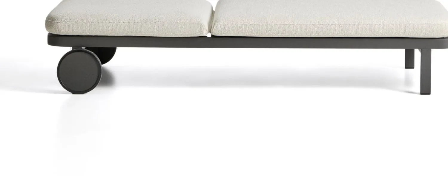Tuinstoelen-Kave Home Kionia Ligstoel Grafiet