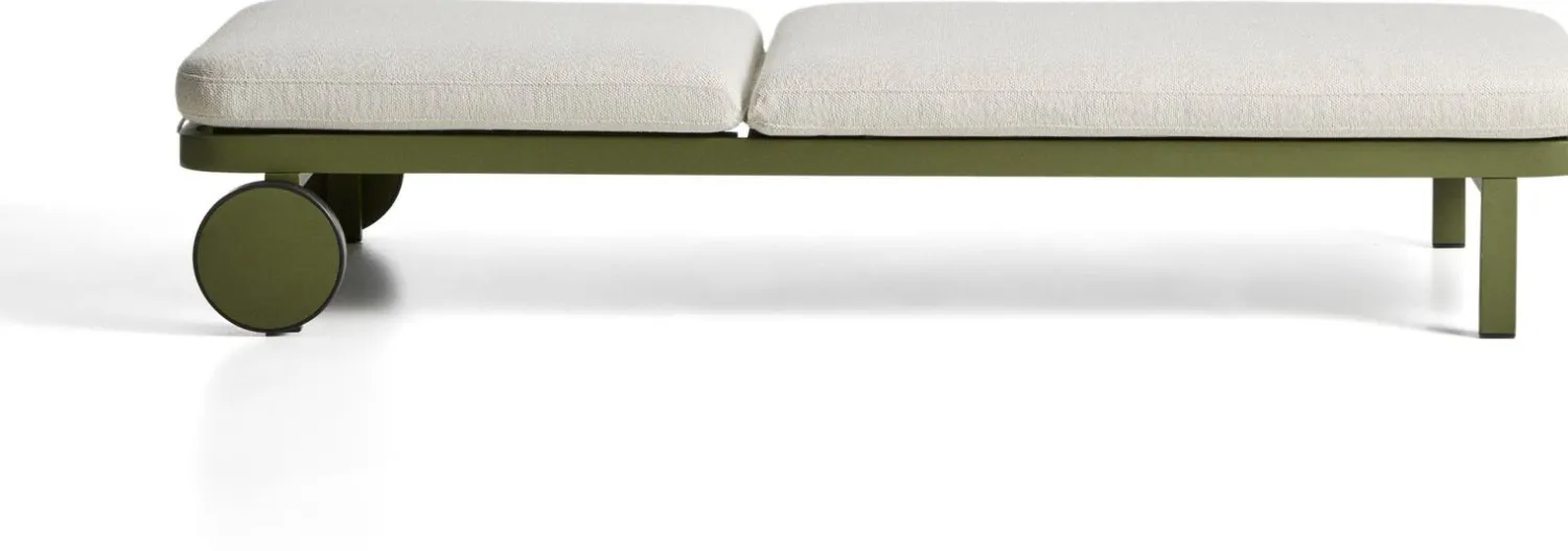 Tuinstoelen-Kave Home Kionia Ligstoel Groen