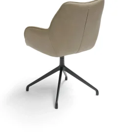 Eetkamerstoelen Met Armleuning-Bree's New World Kiq Armstoel Cognac