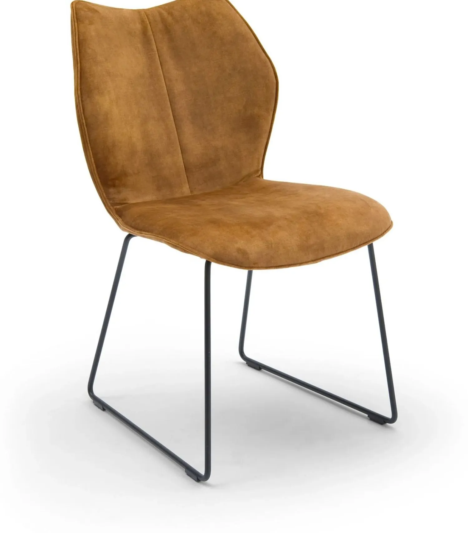 Eetkamerstoelen Zonder Armleuning-Bree's New World Kiq Eetkamerstoel Cognac