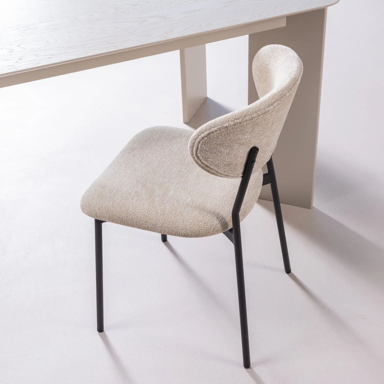 Eetkamerstoelen Zonder Armleuning-WOOOD Kjeld Eetkamerstoel Naturel