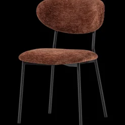 Eetkamerstoelen Zonder Armleuning-WOOOD Kjeld Eetkamerstoel Bruin