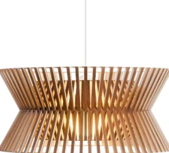 Design Hanglampen|Design Hanglampen-Secto Design Kontro 6000 Hanglamp Walnut