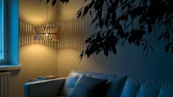 Design Hanglampen|Design Hanglampen-Secto Design Kontro 6000 Hanglamp Walnut
