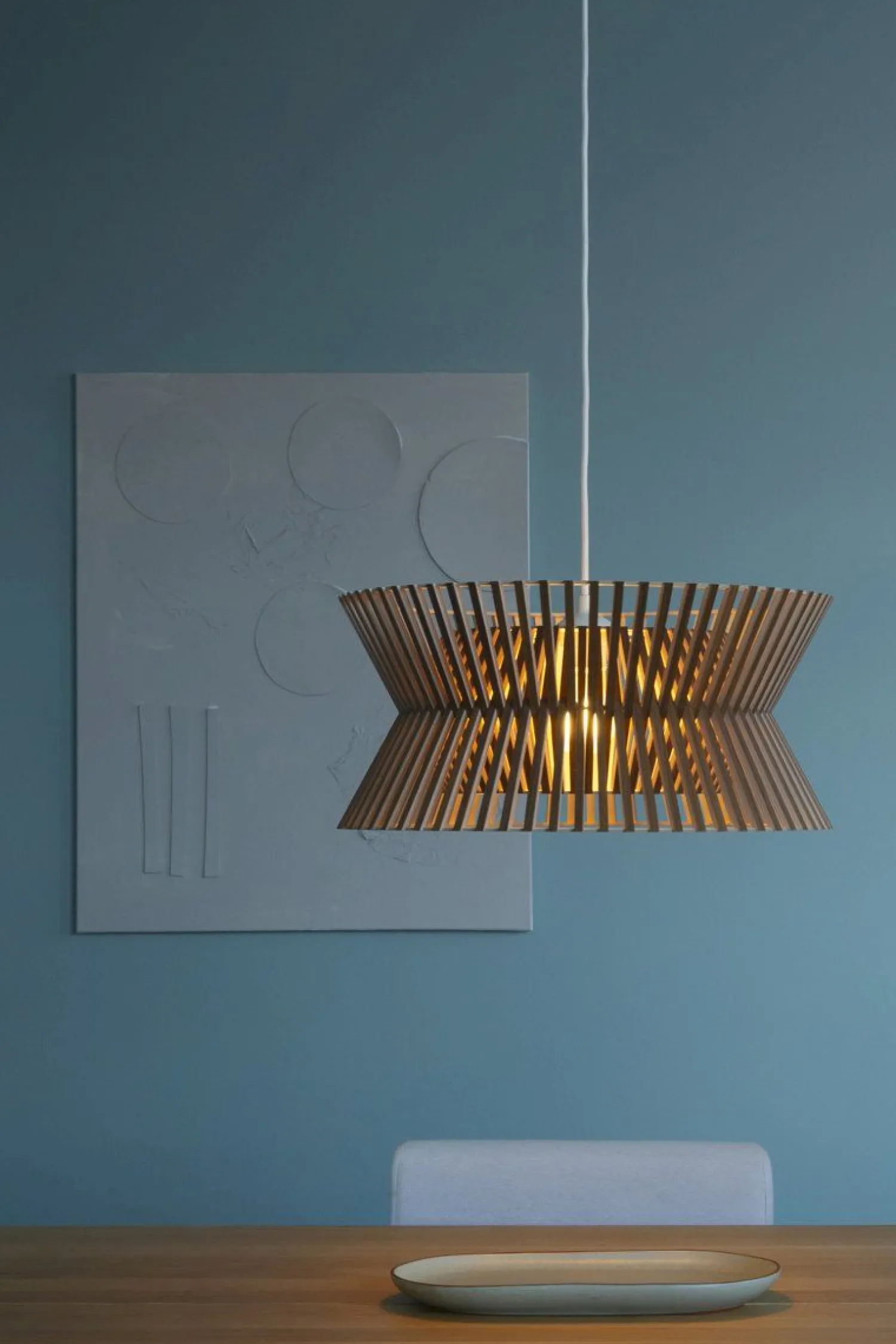 Design Hanglampen|Design Hanglampen-Secto Design Kontro 6000 Hanglamp Walnut