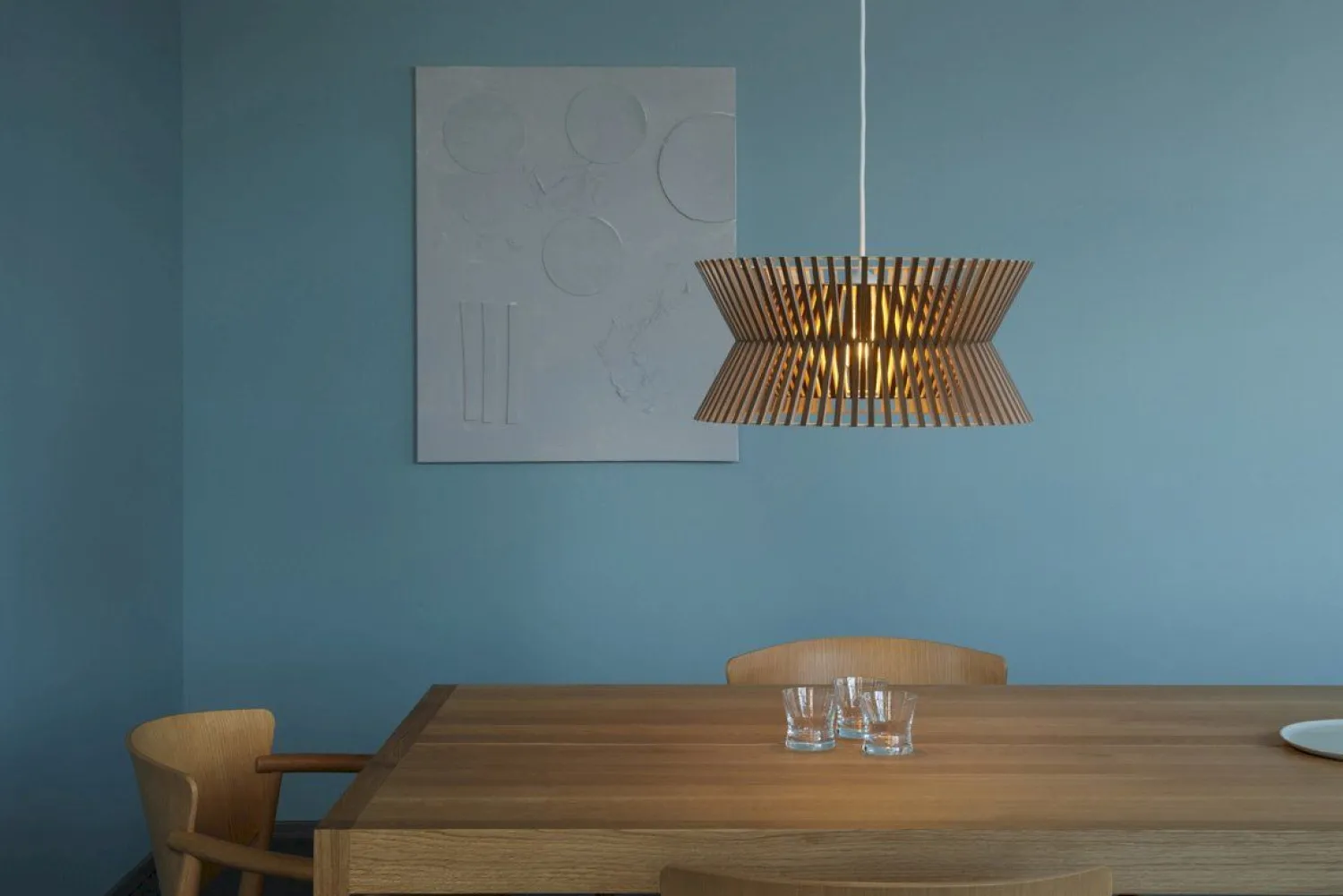 Design Hanglampen|Design Hanglampen-Secto Design Kontro 6000 Hanglamp Walnut