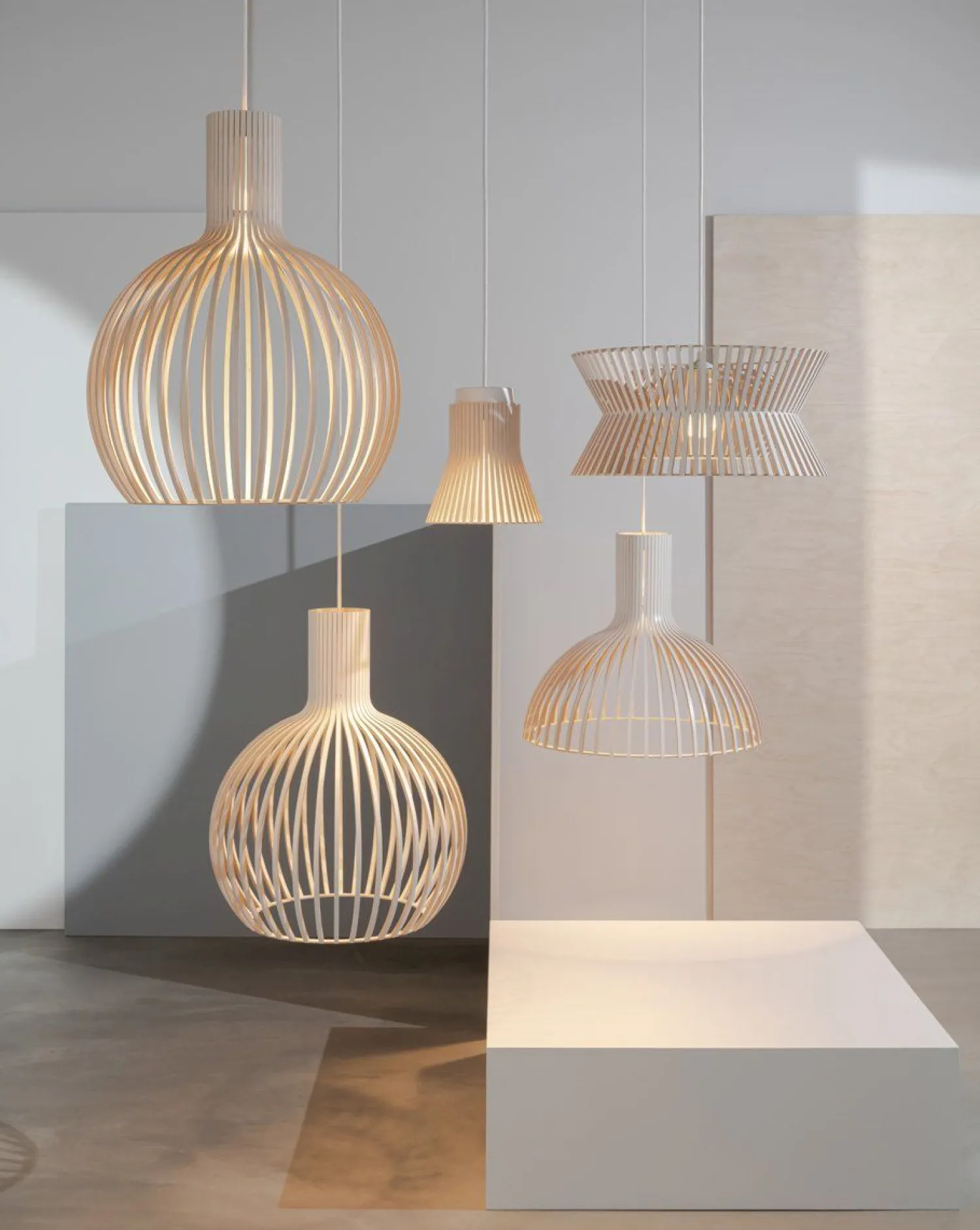 Design Hanglampen|Design Hanglampen-Secto Design Kontro 6000 Hanglamp White