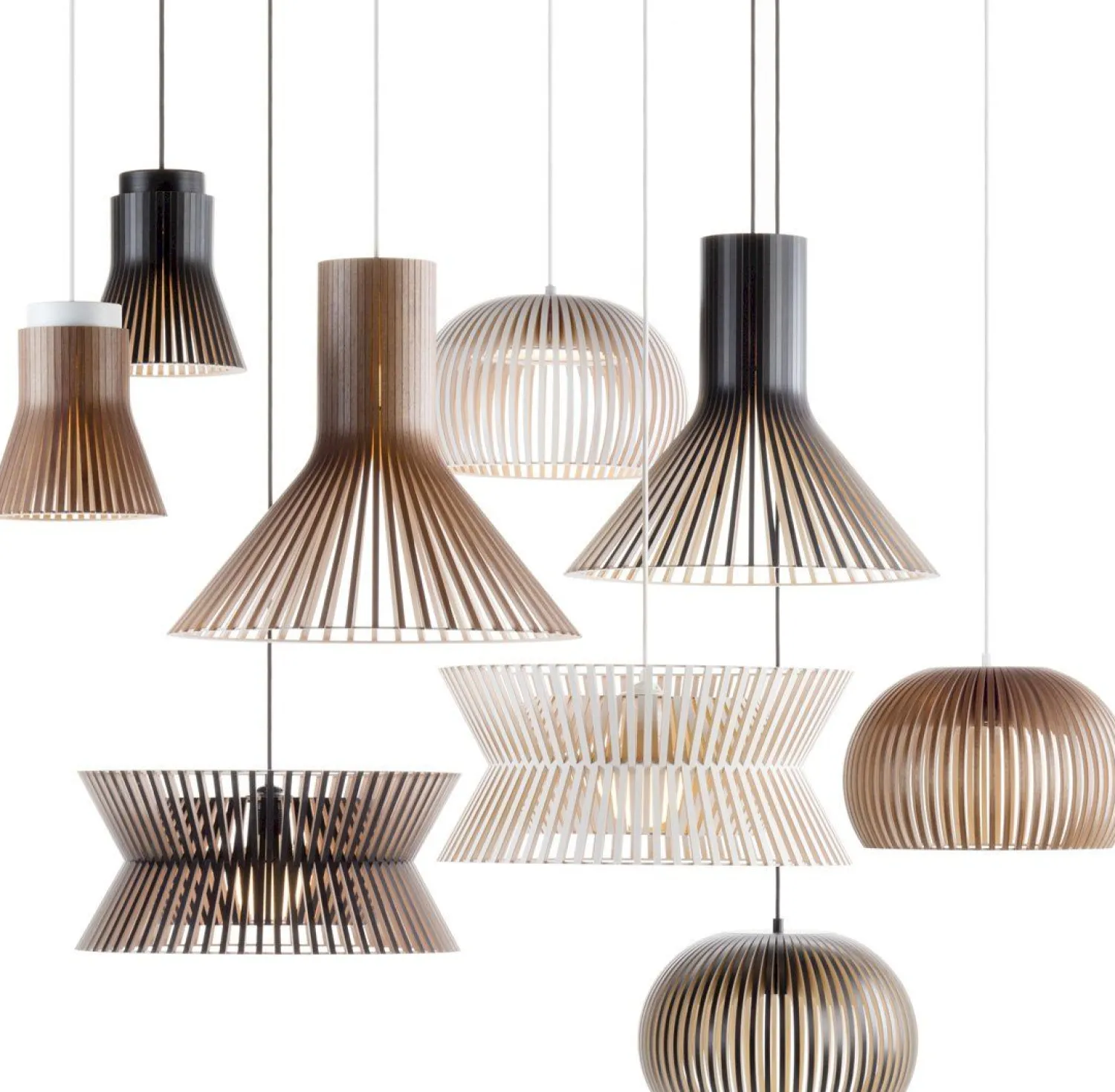 Design Hanglampen|Design Hanglampen-Secto Design Kontro 6000 Hanglamp Natural Birch