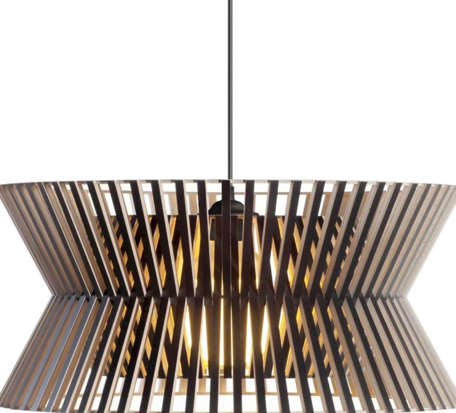 Design Hanglampen|Design Hanglampen-Secto Design Kontro 6000 Hanglamp Black