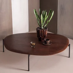 Organische Salontafels-WOOOD Kota Salontafel Bruin