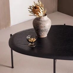 Organische Salontafels-WOOOD Kota Salontafel Zwart