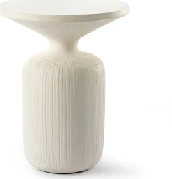Ronde Bijzettafels-Feelings Wonen Kyle Bijzettafel Naturel Wit